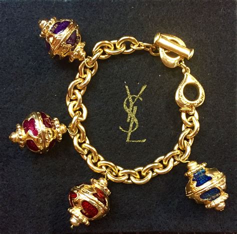 ysl charm bracelet|yves saint laurent bracelet.